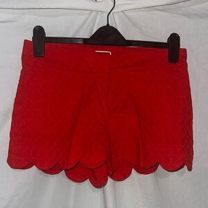Red Scalloped crown & ivy Women's Shorts size 8P